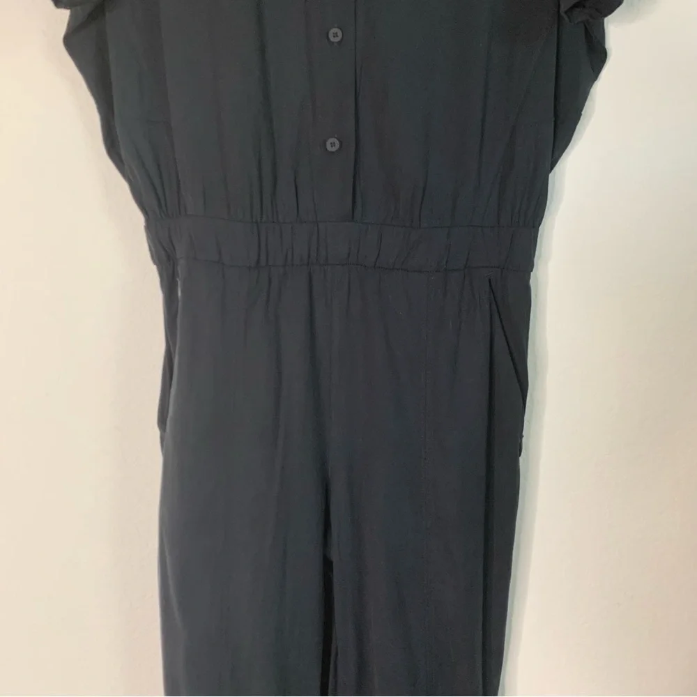 Lululemon womens black perfectly Poised short sleeve jumpsuit 8